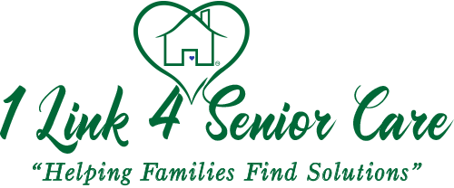1 Link 4 Senior Care logo heart icon